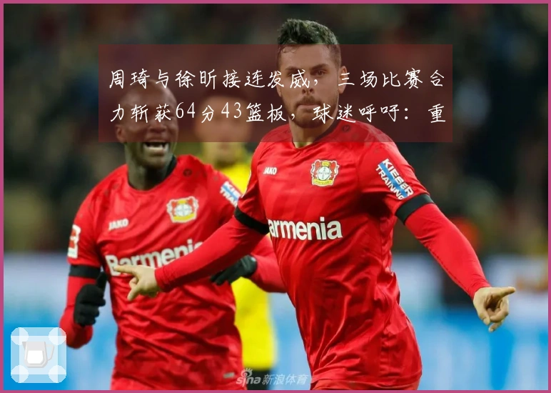 周琦与徐昕接连发威，三场比赛合力斩获64分43篮板，球迷呼吁：重新征召入国家队